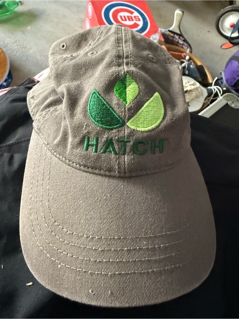 Hatch Cap with Green Logo